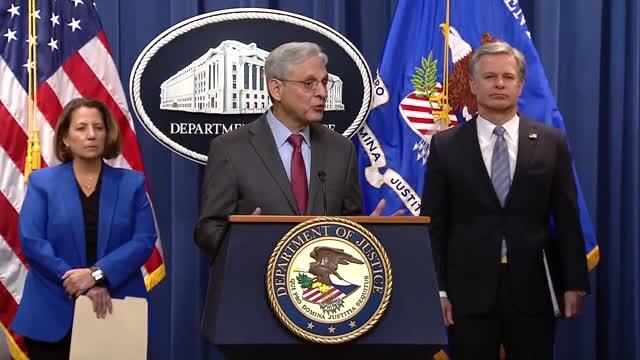 Attorney General Merrick Garland & FBI Director Christopher Wray Hold A Press Conference 1/26/23